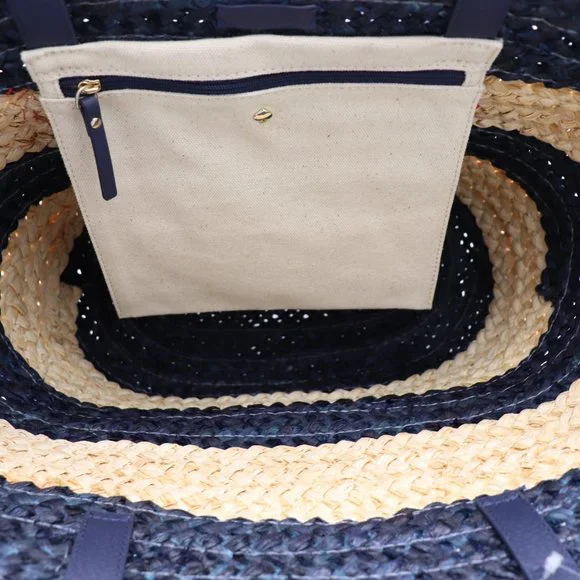 NWT Kate Spade Shore Thing Out And About Woven Straw Tote Beach Picnic Bag - Picture 5 of 7